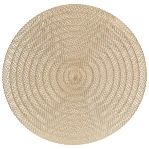 CHAMPAGNE WEAVE PLACEMAT 38CM