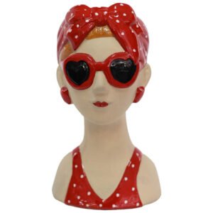 MONICA WITH SUNGLASSES VASE 23CM
