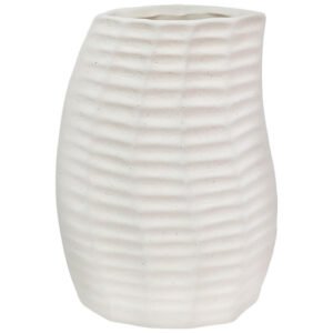 SHELL OVAL VASE 20X15CM