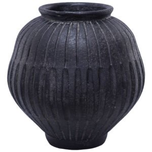 NGUNI BLACK STRIPE VASE 32CM