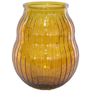 DARK AMBER BOTTICELLI VASE 36CM