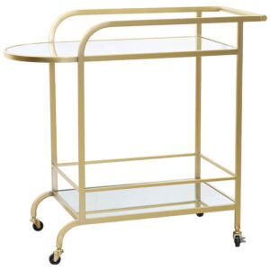 AURUM DRINKS TROLLEY 87X81X41CM GOLD