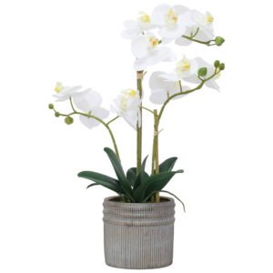 REAL TOUCH WHITE ORCHID IN POT 53