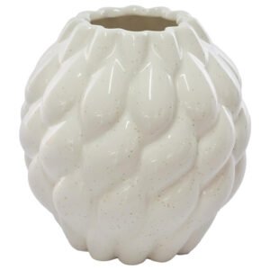 BIALY WHITE VASE 12X12CM