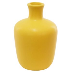 YELLOW POSY VASE 10CM