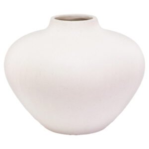 KOLBY WHITE VASE 19CM