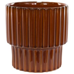 BROWN POT 15CM