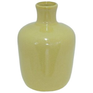 YELLOW POSY VASE 10CM