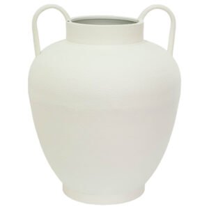 LOGAN MATT WHITE VASE HANDLED 46C